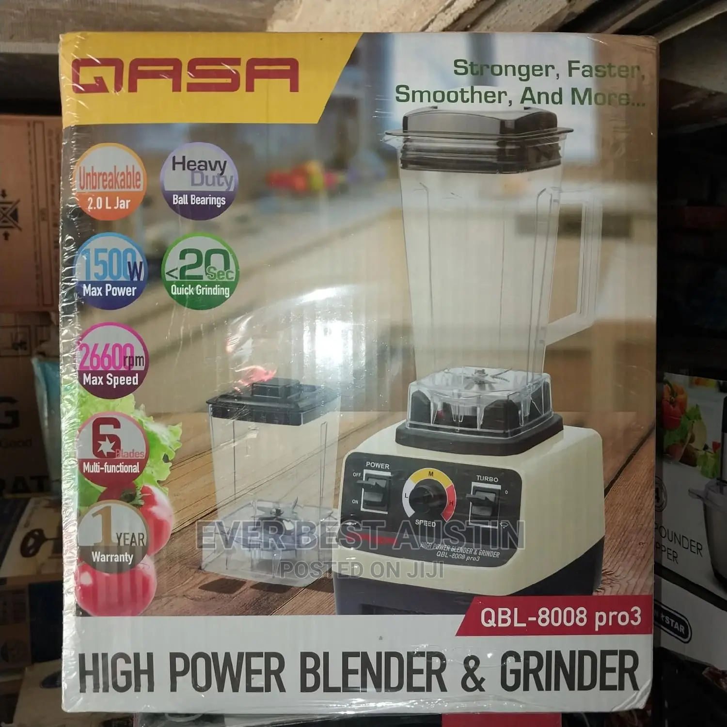 Qasa Industrial Blender 1500w