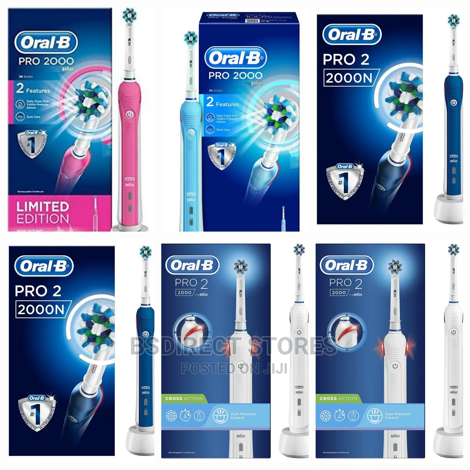 Oral-B Pro 2000 Rechargeable Electric Toothbrush