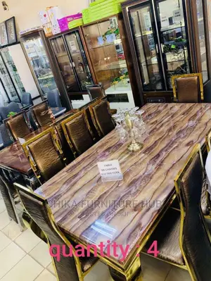 Klassy 8 Seateer Gold Dinning