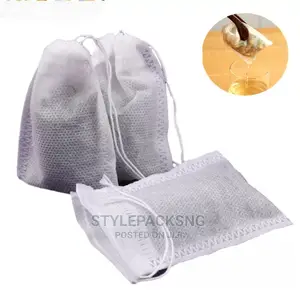 100 Pieces Drawstring Empty Tea Bags 5cm X 7cm