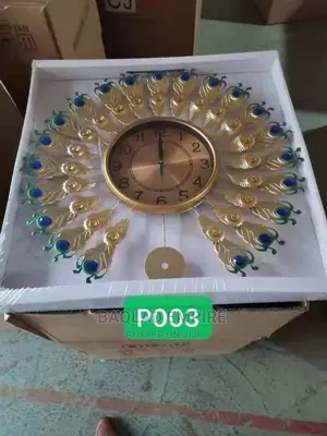 1 Peacock Head Wall Clock