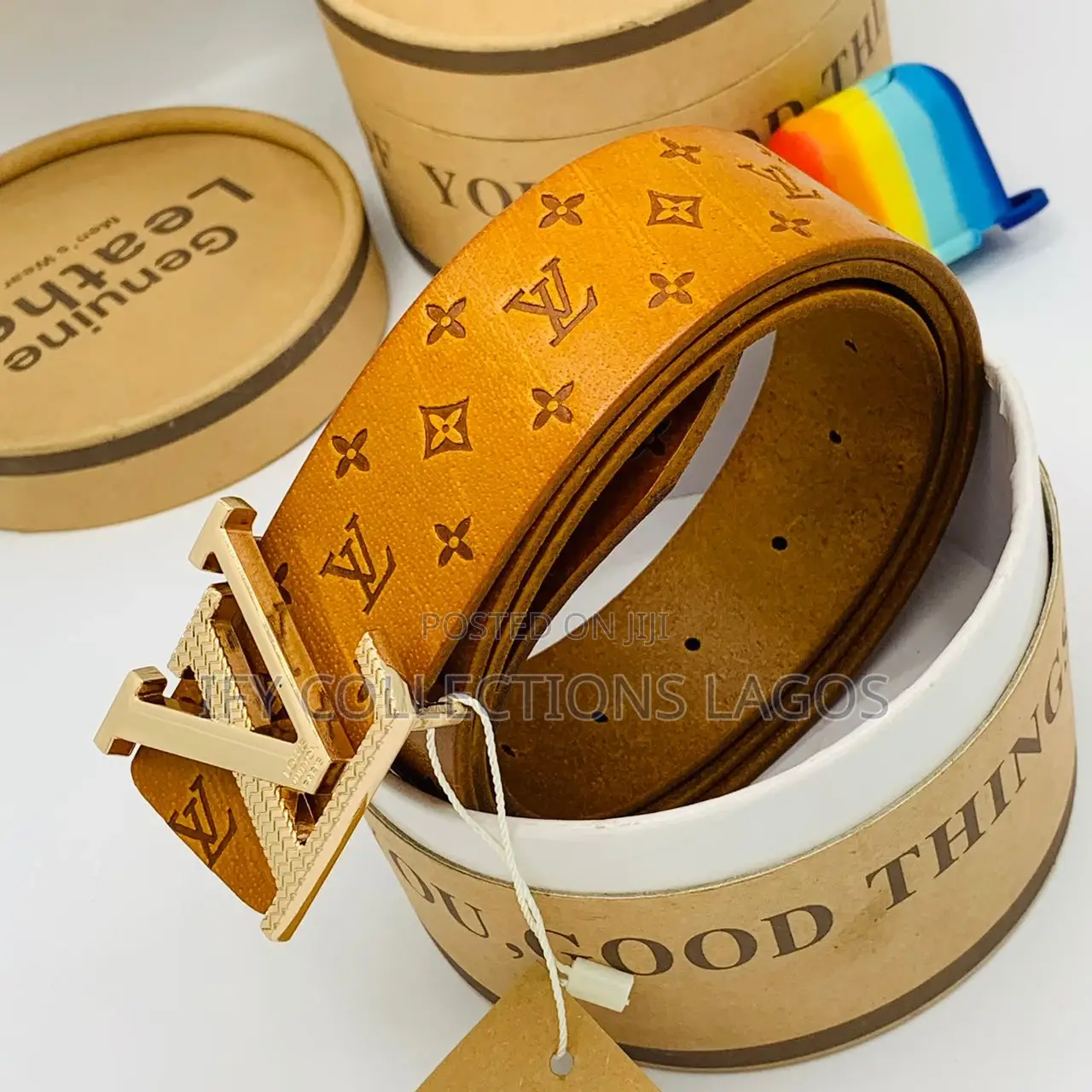 Luis Vuitton Pure Leather Belts