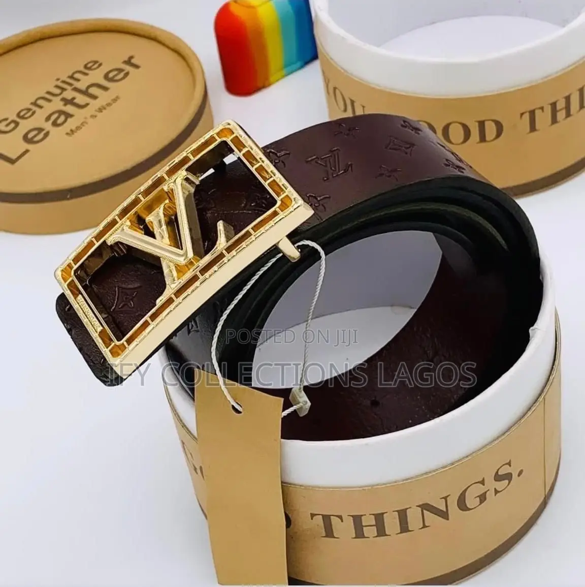 Luis Vuitton Pure Leather Belts