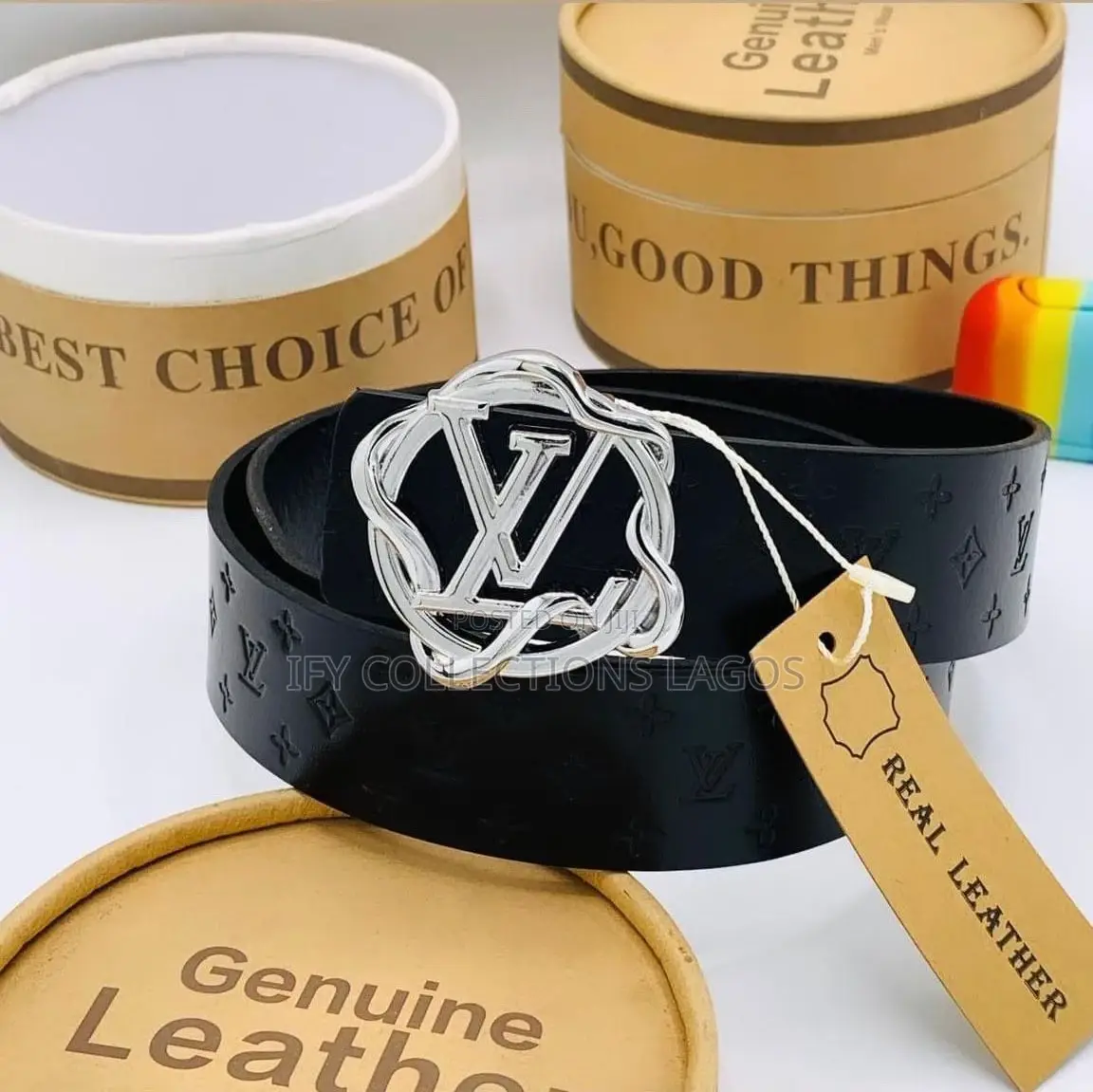 Luis Vuitton Pure Leather Belts