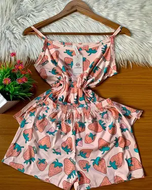 Ladies 2 Pieces Floral Partern Pyjamas