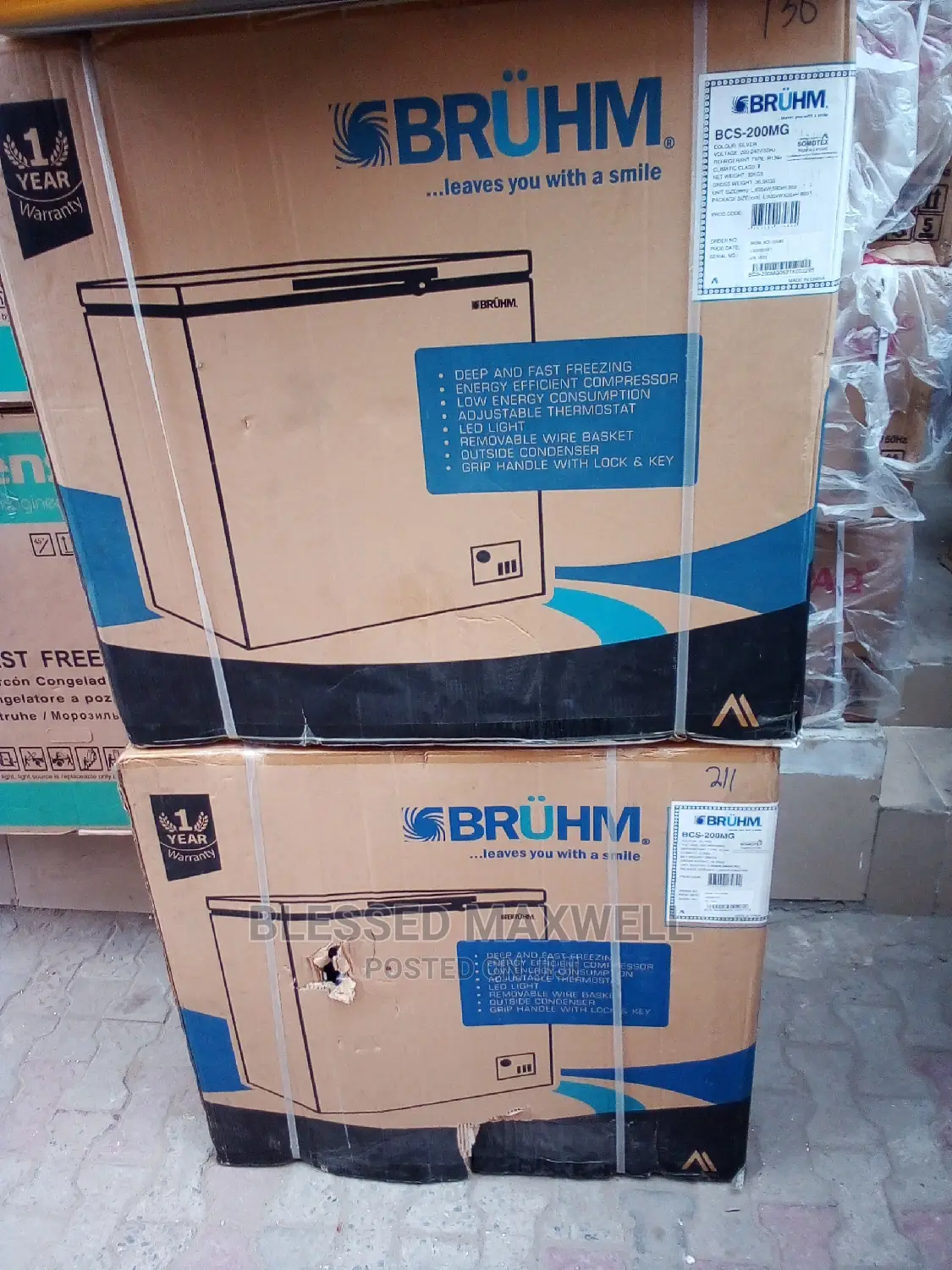 Bcs-200mg Bruhm Chest Freezer