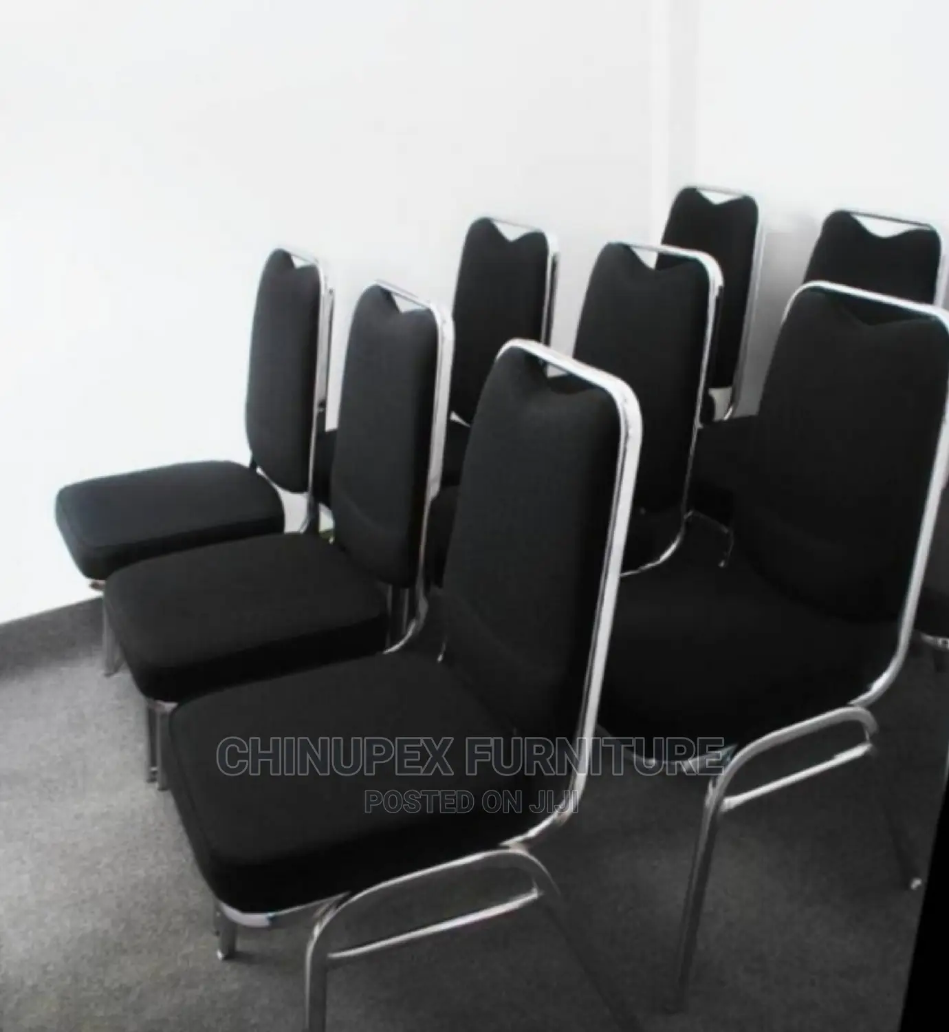 Stainless Steel Blue Chair