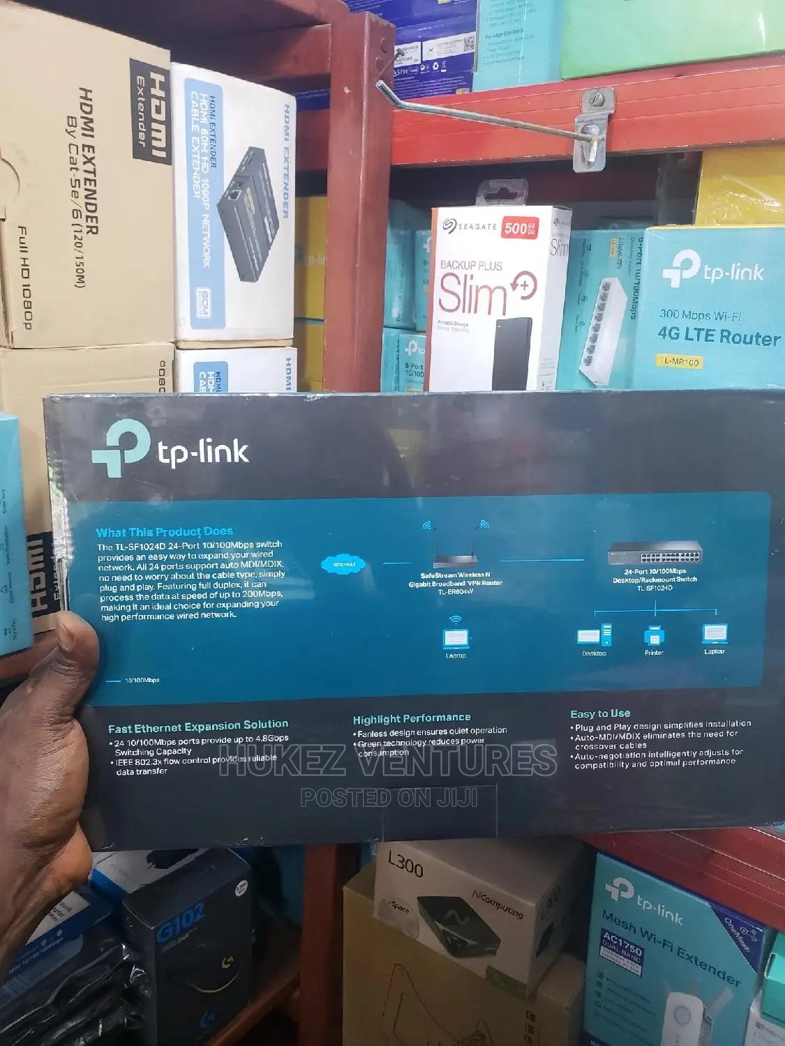Tplink 24port Desktop/Rackmount Switch Tl-Sf1024d