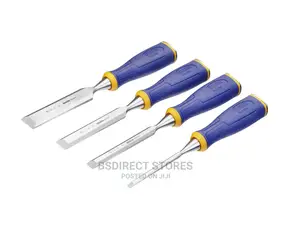 IRWIN M500 Bevel Edge All-Purpose Chisel - Striking Cap Set