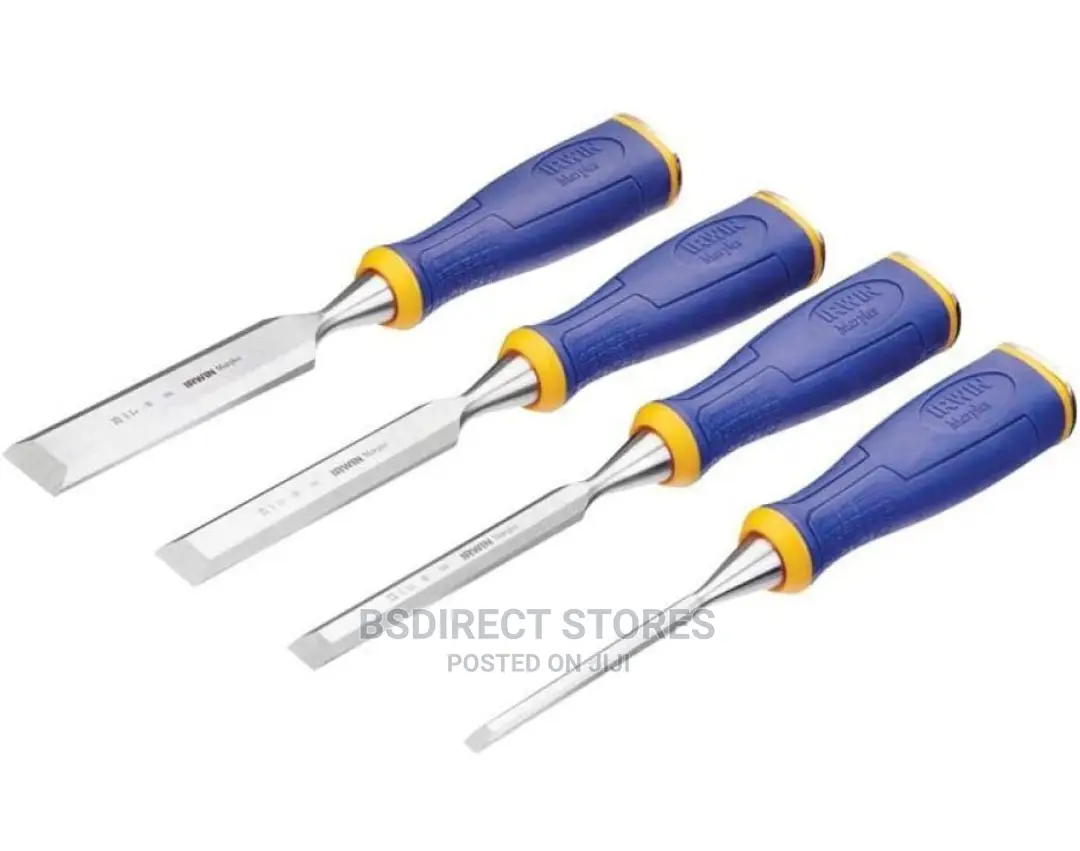 IRWIN M500 Bevel Edge All-Purpose Chisel - Striking Cap Set