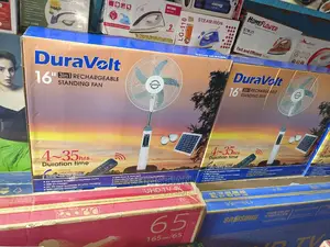 Duravolt 16" Rechargeable 3in1 Solar Fan