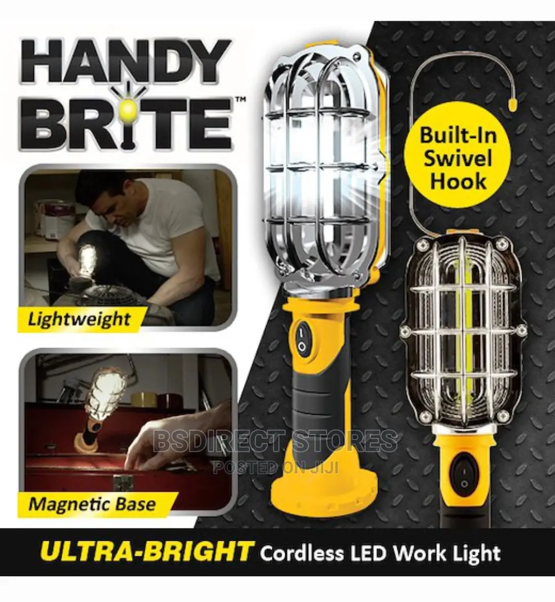 JML Handy Brite Cordless LED Work Light Ultra Bright Compact
