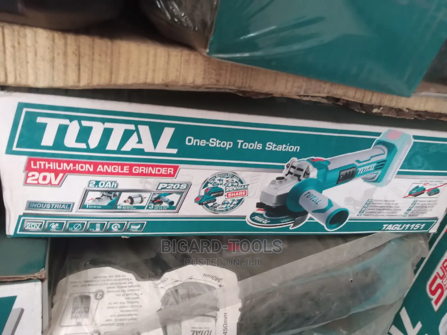 Cordless Angle Grinder 20v(Total)