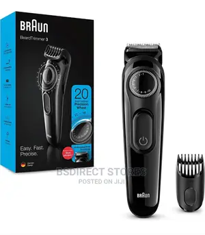 Braun Electric Beard Hair Trimmer, 20 Length Settings