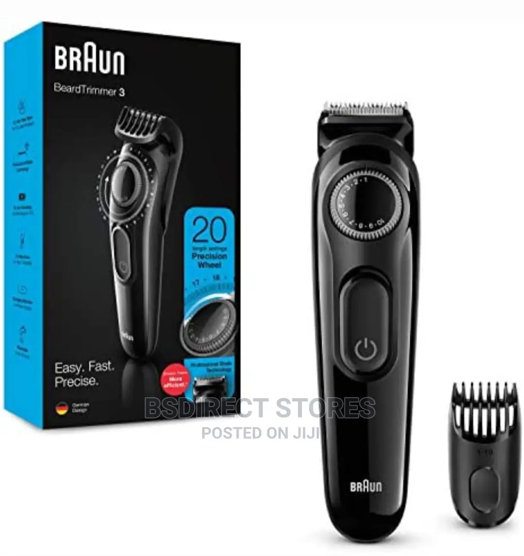 Braun Electric Beard Hair Trimmer, 20 Length Settings