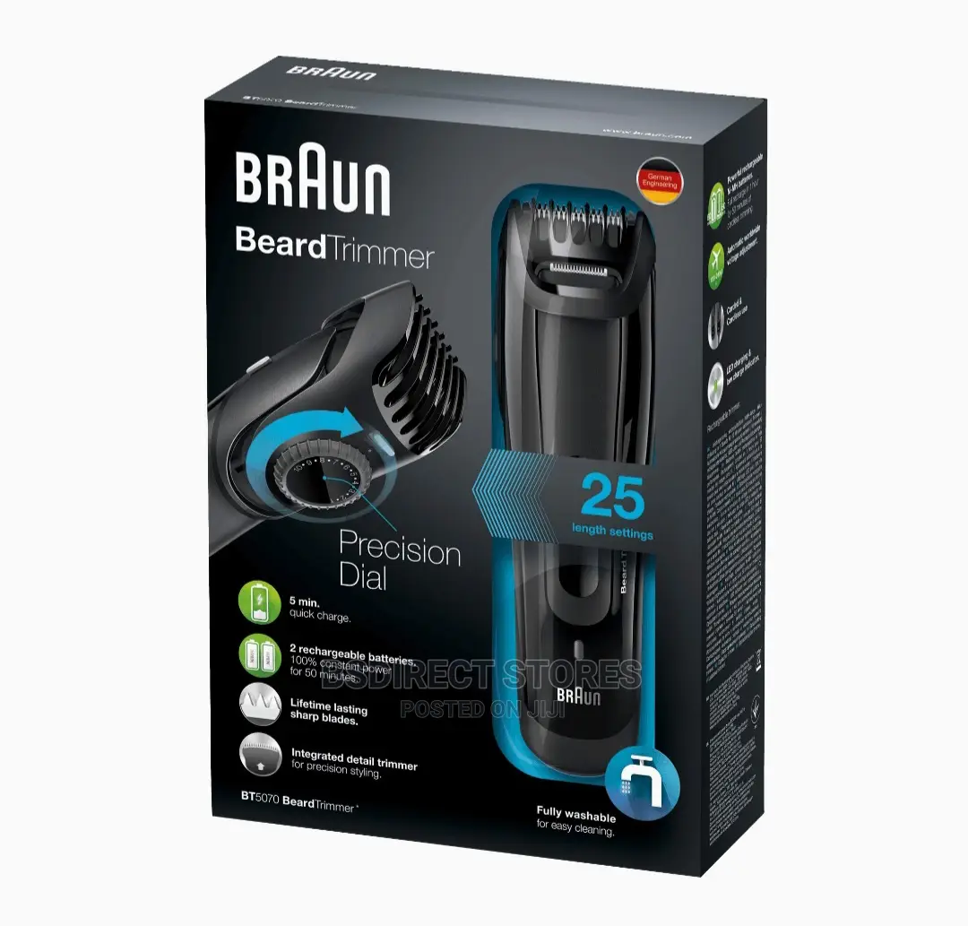 Braun BT5070 Cordless Rechargeable Men’S Beard Trimmer