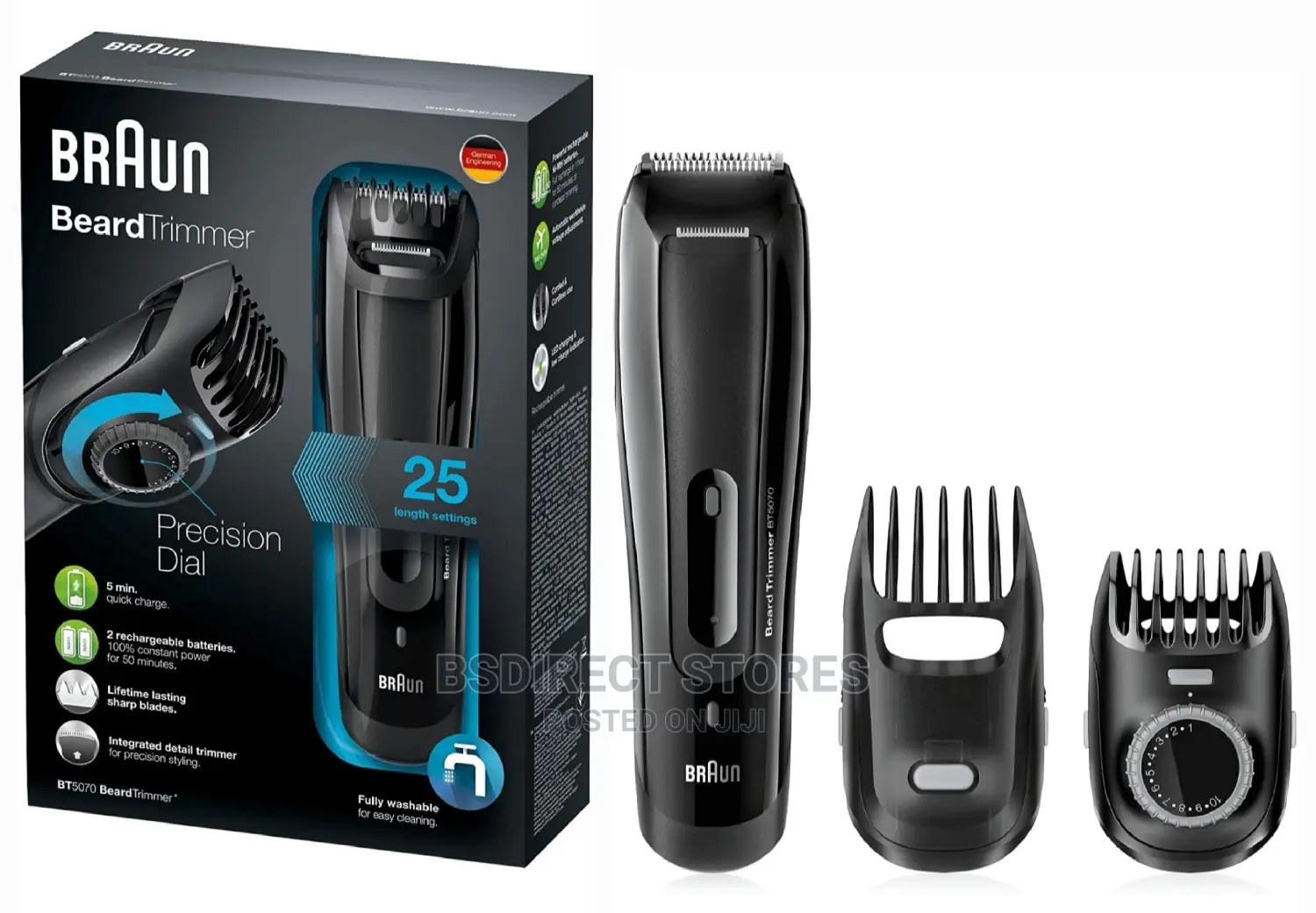 Braun BT5070 Cordless Rechargeable Men’S Beard Trimmer
