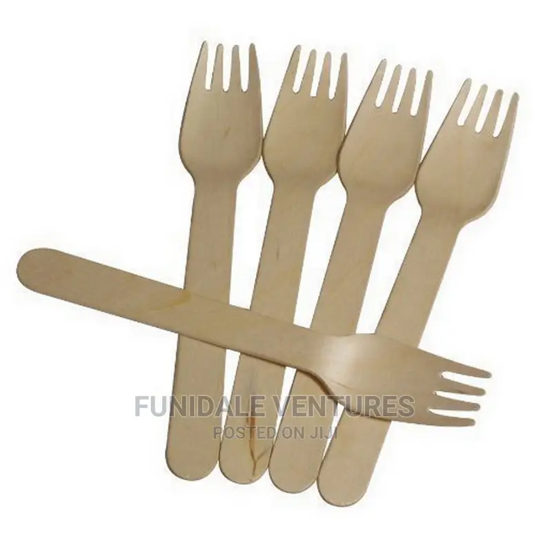 100pcs Wooden Fork