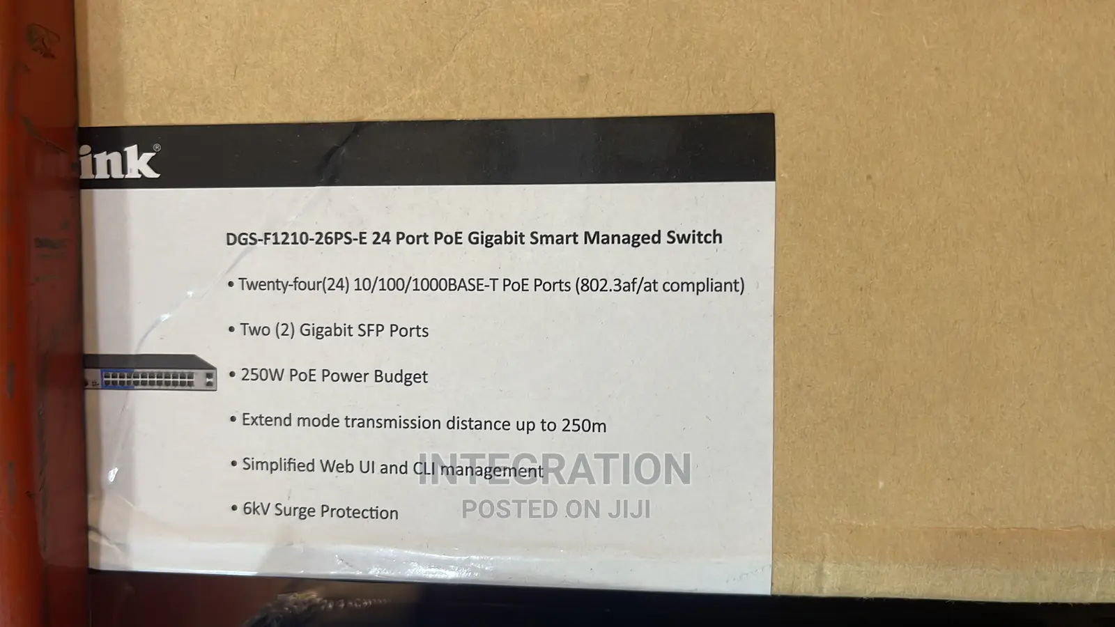 D-Link DGS-F1210-26ps-E L2 Gig Managed Long Range Poe+ Switc