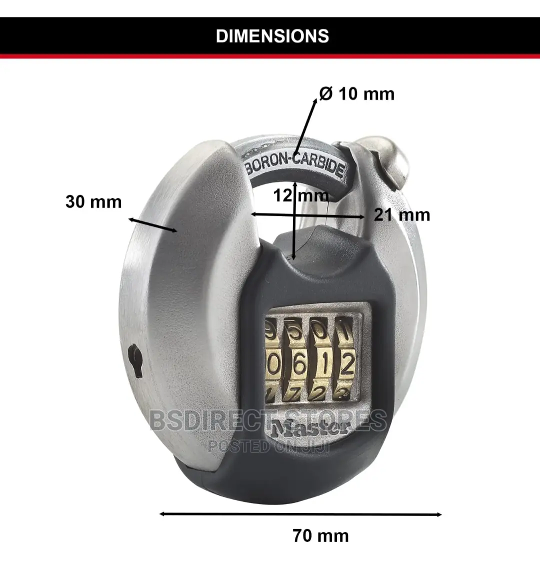 Masterlock High Security Discus Padlock Excell 70 Mm SS