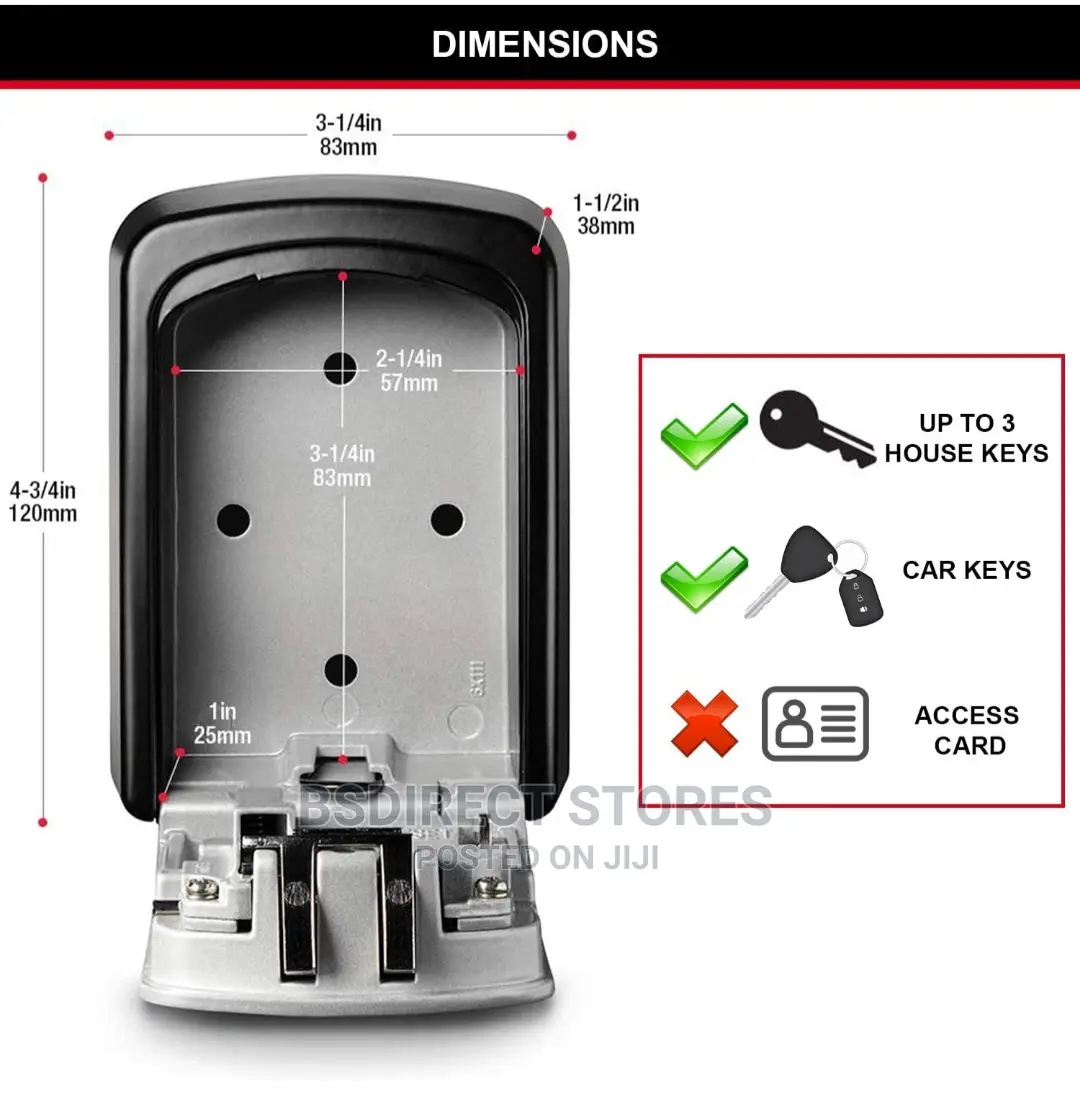 Masterlock Wall-Mounted External Combination Key Safe Medium