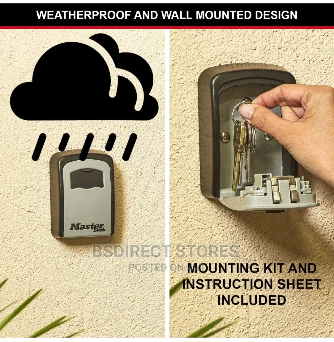 Masterlock Wall-Mounted External Combination Key Safe Medium