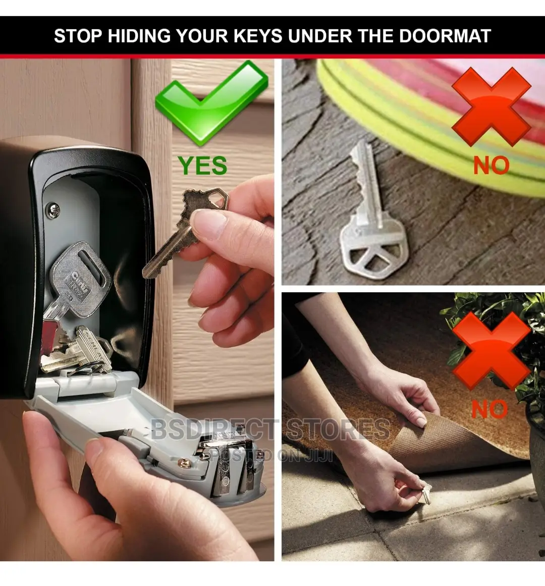 Masterlock Wall-Mounted External Combination Key Safe Medium