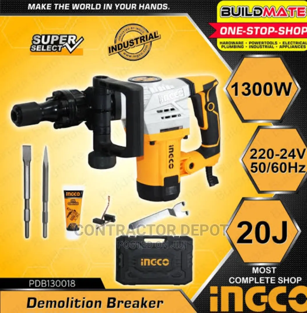 Ingco Demolition Hammer 6kg PDB130018, 1300W