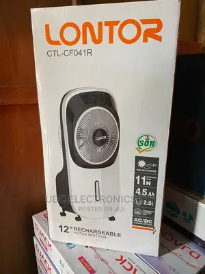 Lontor Water Mist Rechargeable Fan
