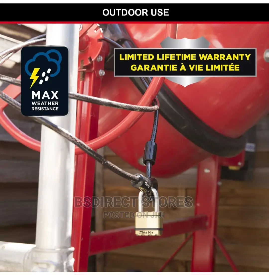 Masterlock Excell Brass Finish Maximum Security 64mm Padlock