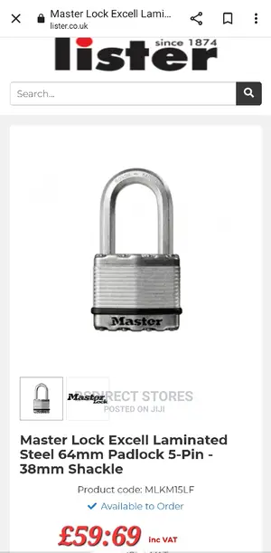 Masterlock Laminated Steel 64mm Maximum Security Padlock