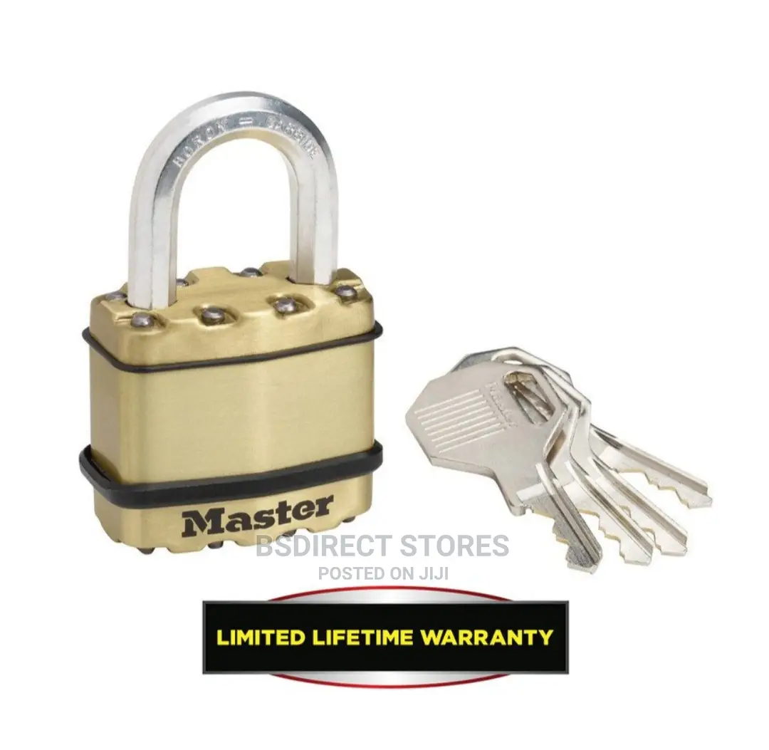 MASTERLOCK 45mm Heavy Duty Padlock Laminated Steel/Brass