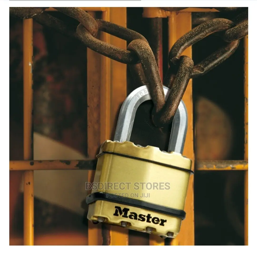 MASTERLOCK 45mm Heavy Duty Padlock Laminated Steel/Brass