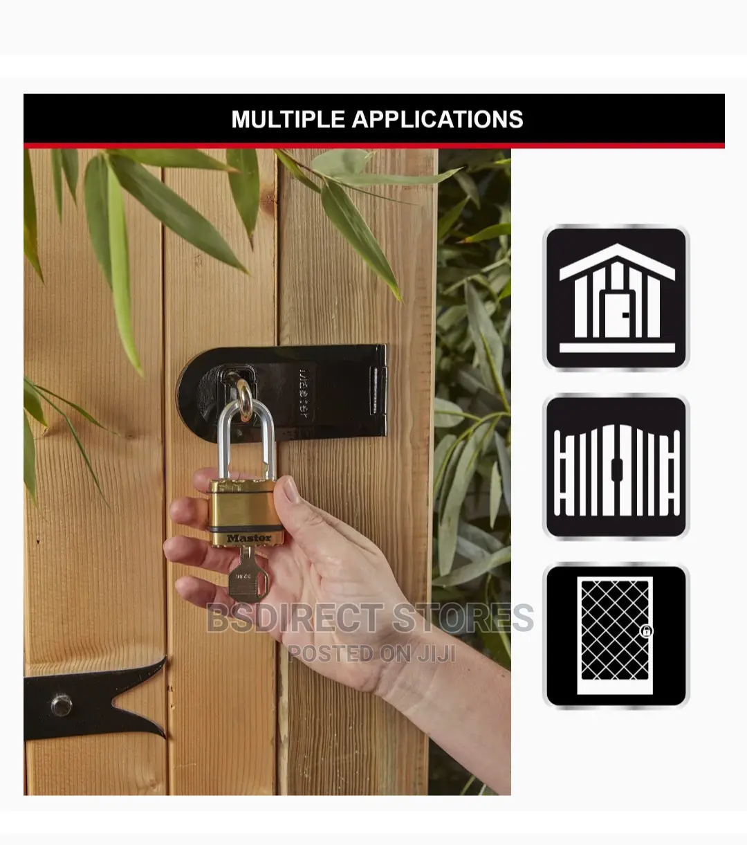 MASTERLOCK 45mm Heavy Duty Padlock Laminated Steel/Brass