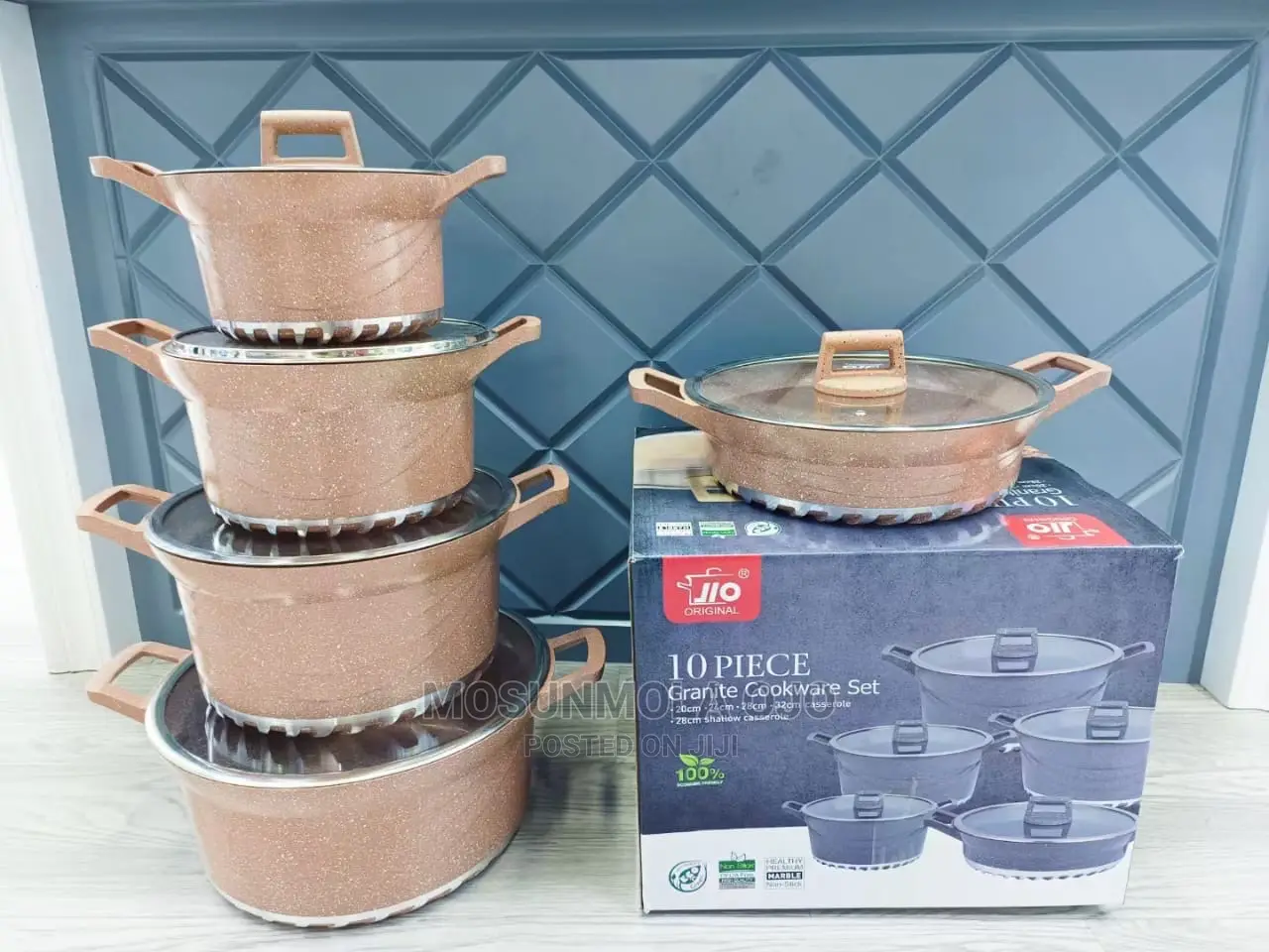 10-Piece Granite Cookware Pot Set