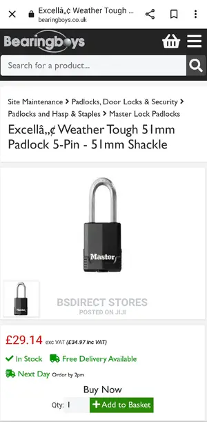 Master Lock Excell Weather Tough 54mm Padlock - 51mm Shackle