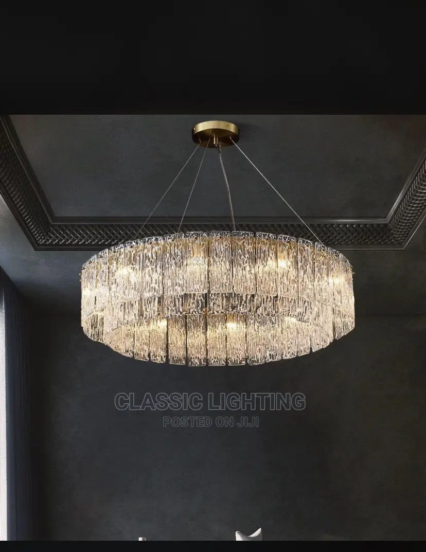 Postmodern Copper Crystal Light Slide to the End