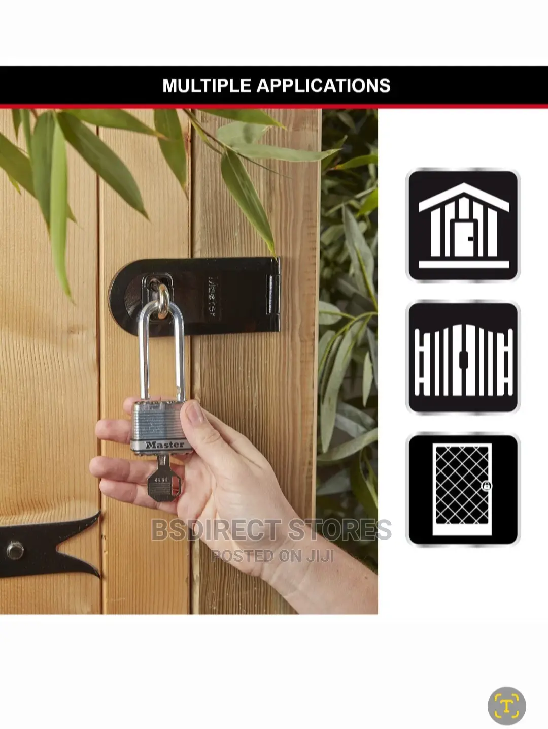 Master Lock Excell Laminated Steel 45mm Padlock-64mm Shackle