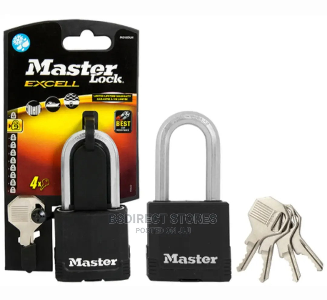 Masterlock Covered Steel Heavy Duty Padlock W54mm 51mm Long Shackle