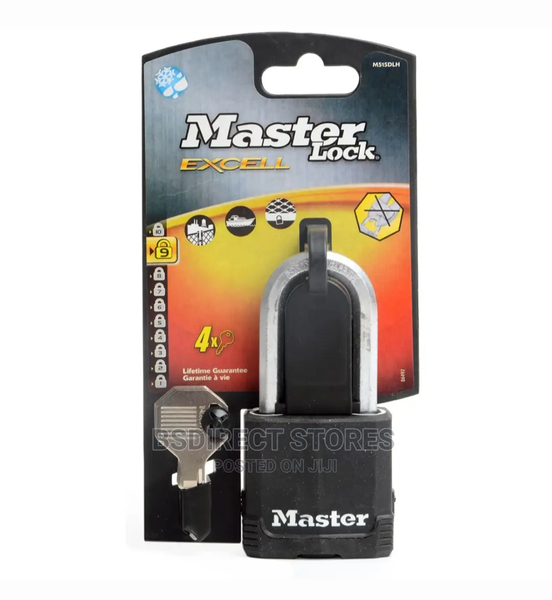Masterlock Covered Steel Heavy Duty Padlock W54mm 51mm Long Shackle