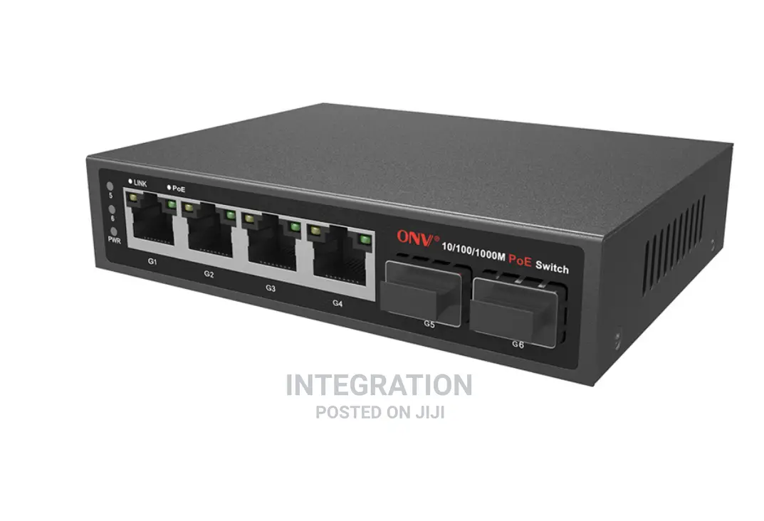 Onv-Poe33064pf Full Gigabit 6-Port Poe Fiber Switch