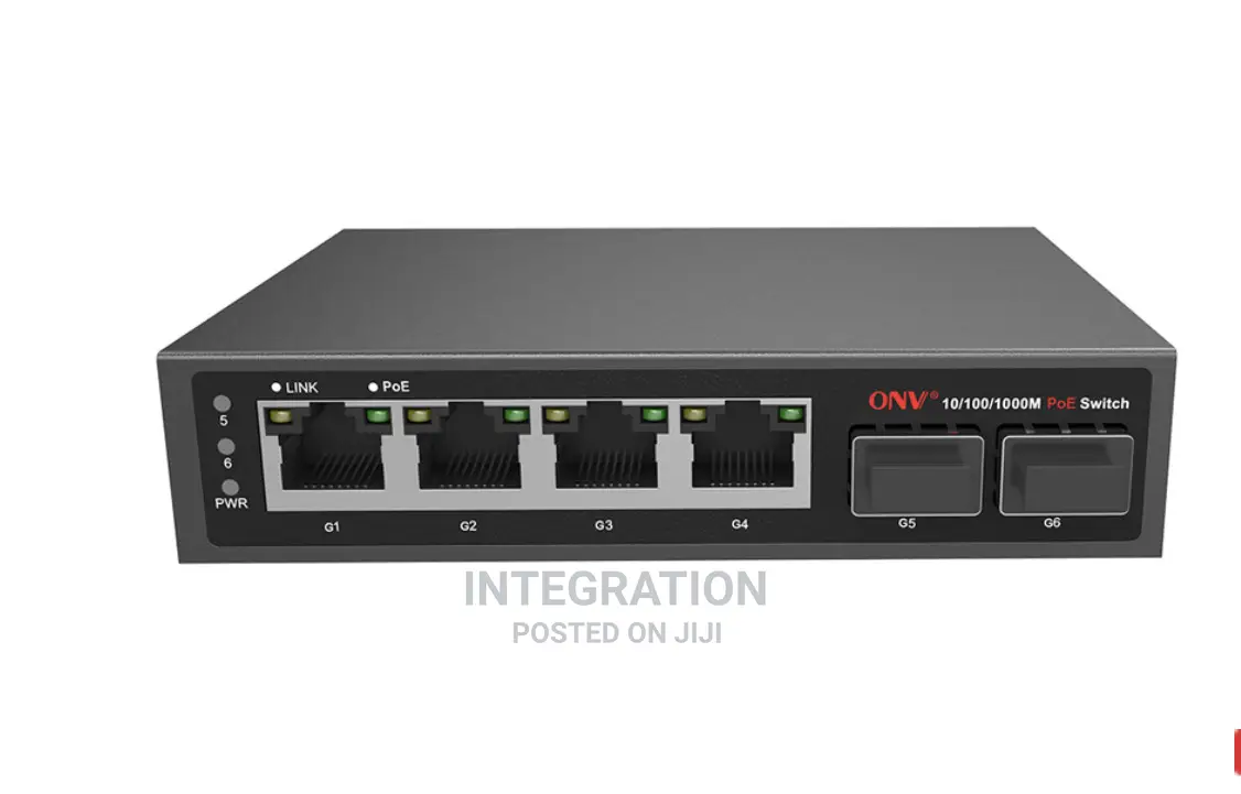 Onv-Poe33064pf Full Gigabit 6-Port Poe Fiber Switch