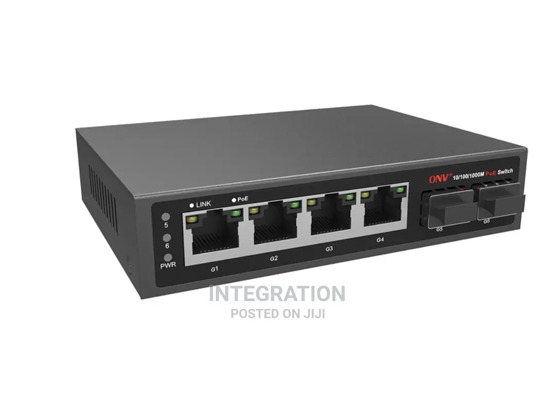Onv-Poe33064pf Full Gigabit 6-Port Poe Fiber Switch