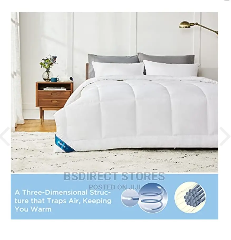 BEDSURE Twin Comforter Duvet Insert - Down Alternative White