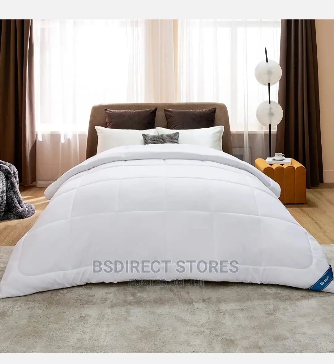 BEDSURE Twin Comforter Duvet Insert - Down Alternative White