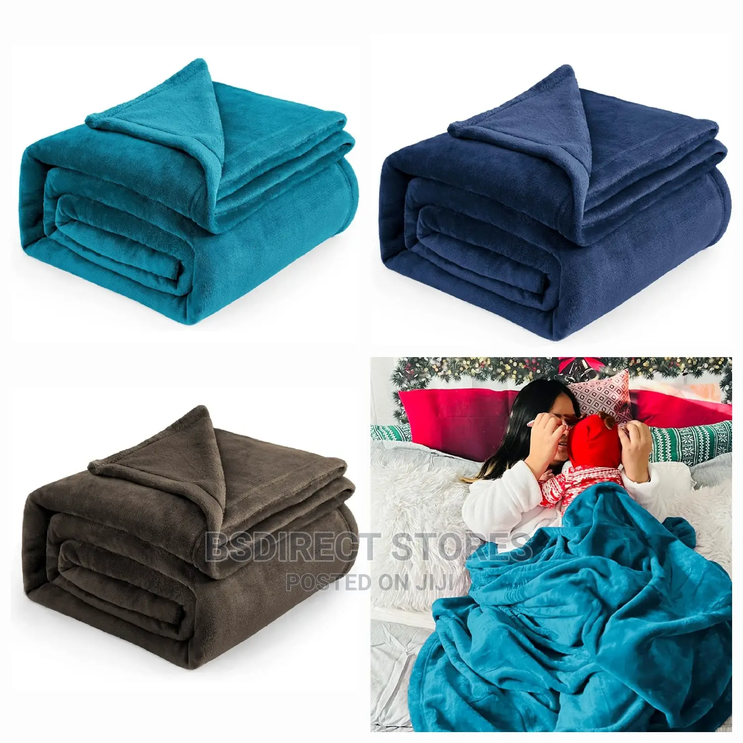 Bedsure Fleece Bedspread King Size Microfiber Solid Blanket