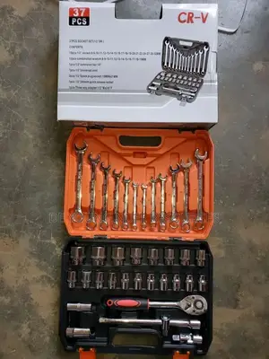 Quality 37pics of Socket and Spanner Set Box