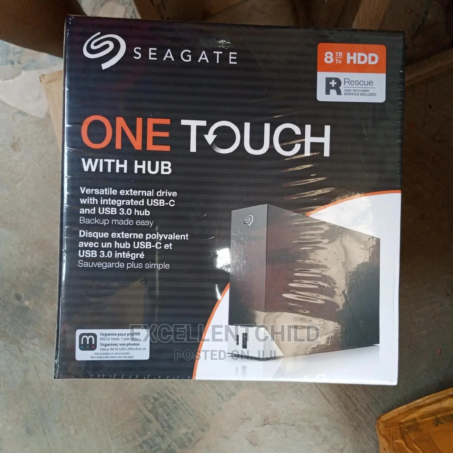 System Storage (8TB External Power HDD Seagate One Touch)