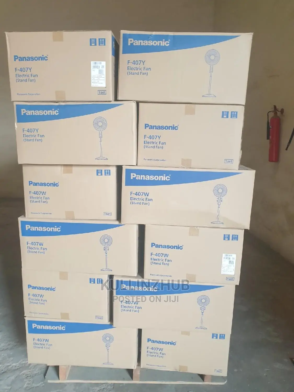 Original Panasonic Standing Fan With Light,Timer { F-407w}
