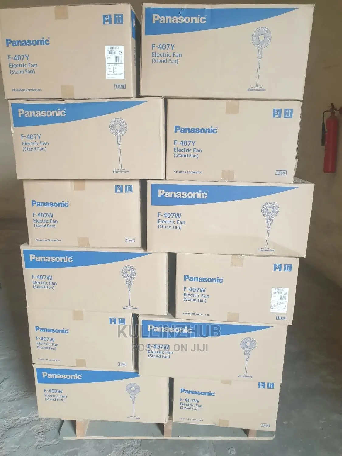 Original Panasonic Standing Fan With Light,Timer { F-407w}